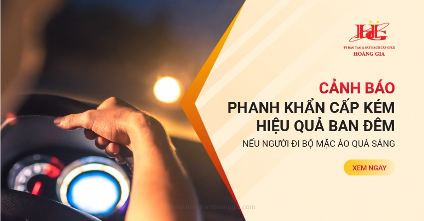 Cảnh báo hệ thống phanh khẩn cấp mất tác dụng trong đêm nếu người đi bộ mặc áo quá sáng